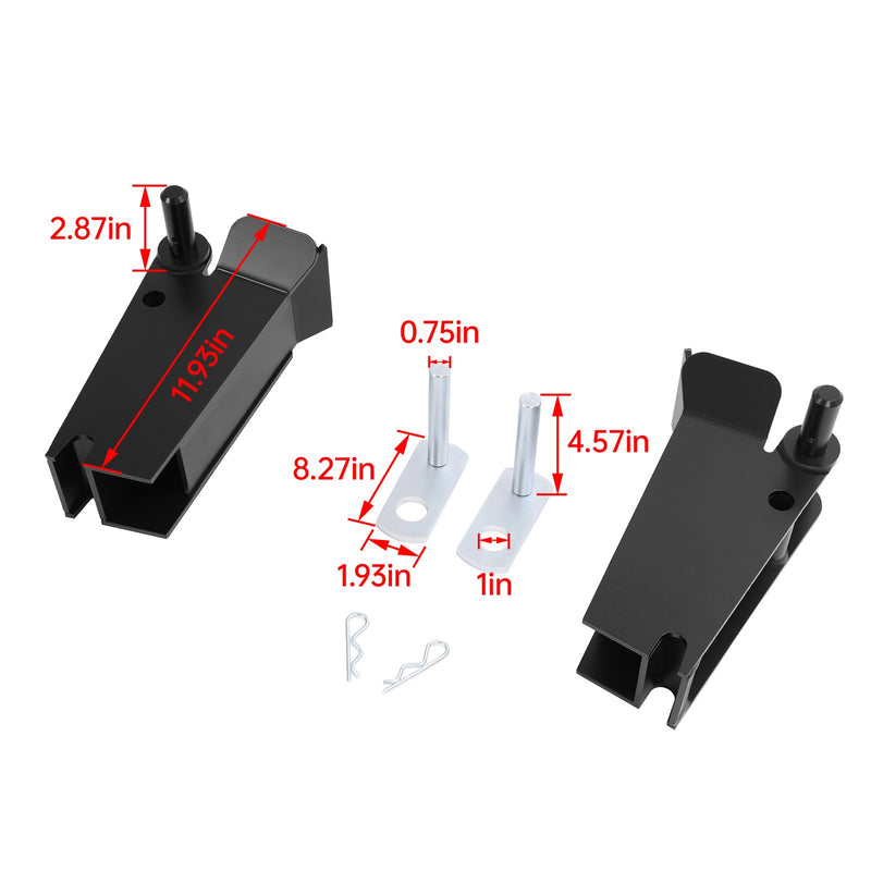 67858 67859 Snow Plow Ultra Mounting Pocket Receiver Pockets for Western