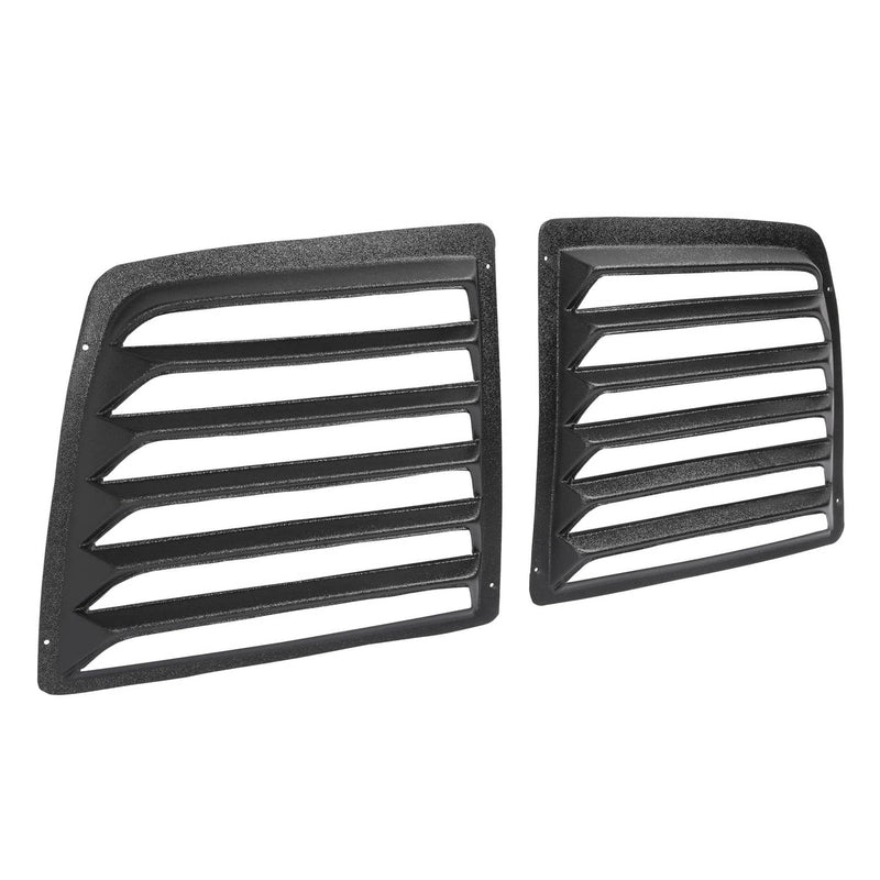 DURAFORCE Rear Window Louver for Chevy Express And for GMC Savana Van 1997-2017 Set Of 2