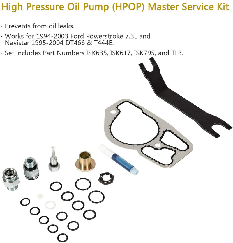 High Pressure Oil Pump HPOP Master Service Kit for Ford 94-03 7.3L Powerstroke