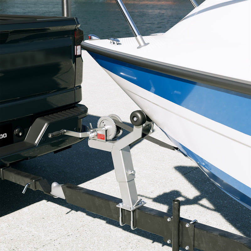 1400lbs Winch Stand Winch Post with Roller for Boat Trailers Adjustable