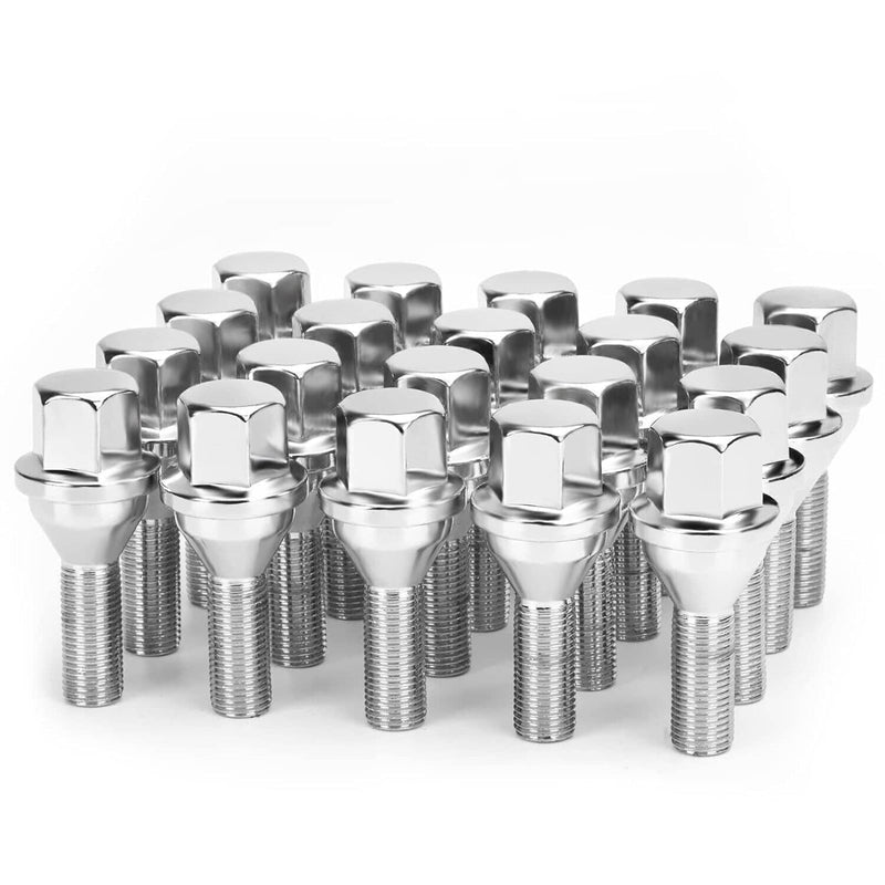 12x1.25 Wheel Lug Nuts 20PCS for Jeep Cherokee Compass Dodge Dart Chrysler 200