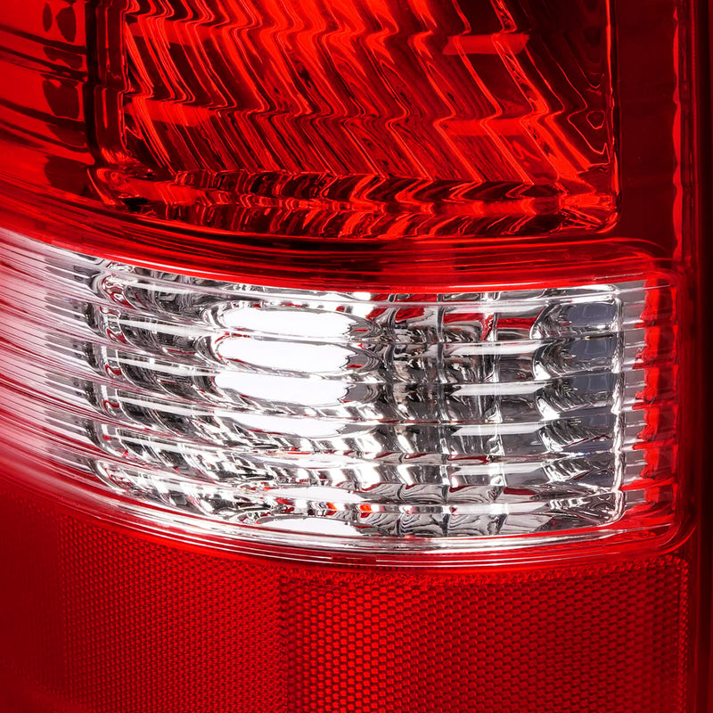 Red Lens Tail Light Set for Ford F-150 2004-2008 Driver Passenger Side