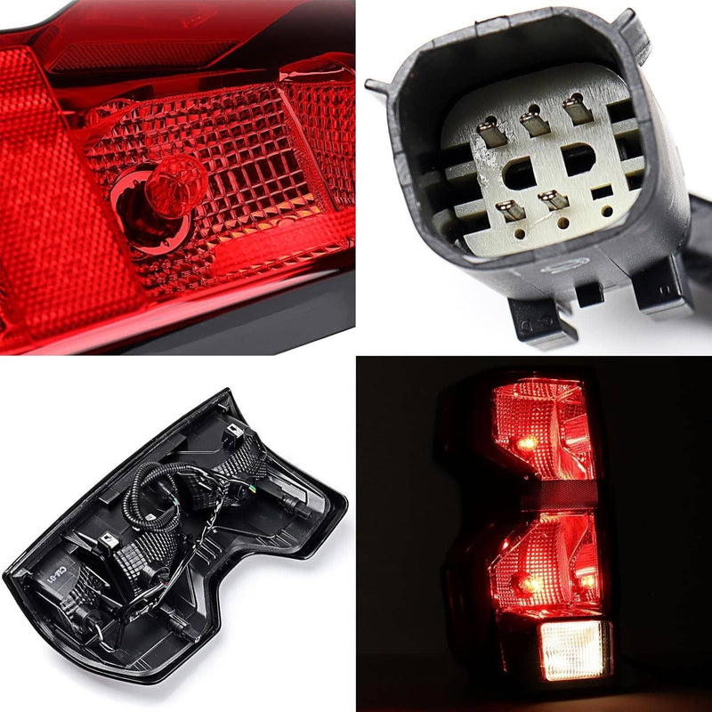 Driver Side Tail Light Halogen with Bulb for Chevrolet Colorado 2023-2024