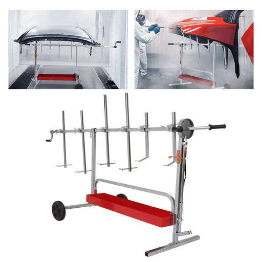 DURAFORCE Paint Rack Rotating Parts Work Stand for AutoBody Door Bumper