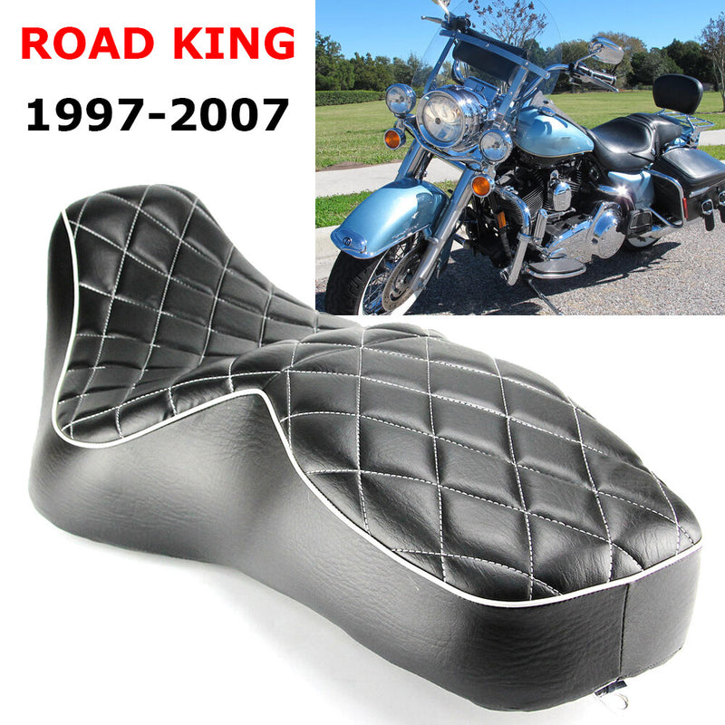 Driver Passenger Two-Up Seat for Harley Touring Road King 1997-2007