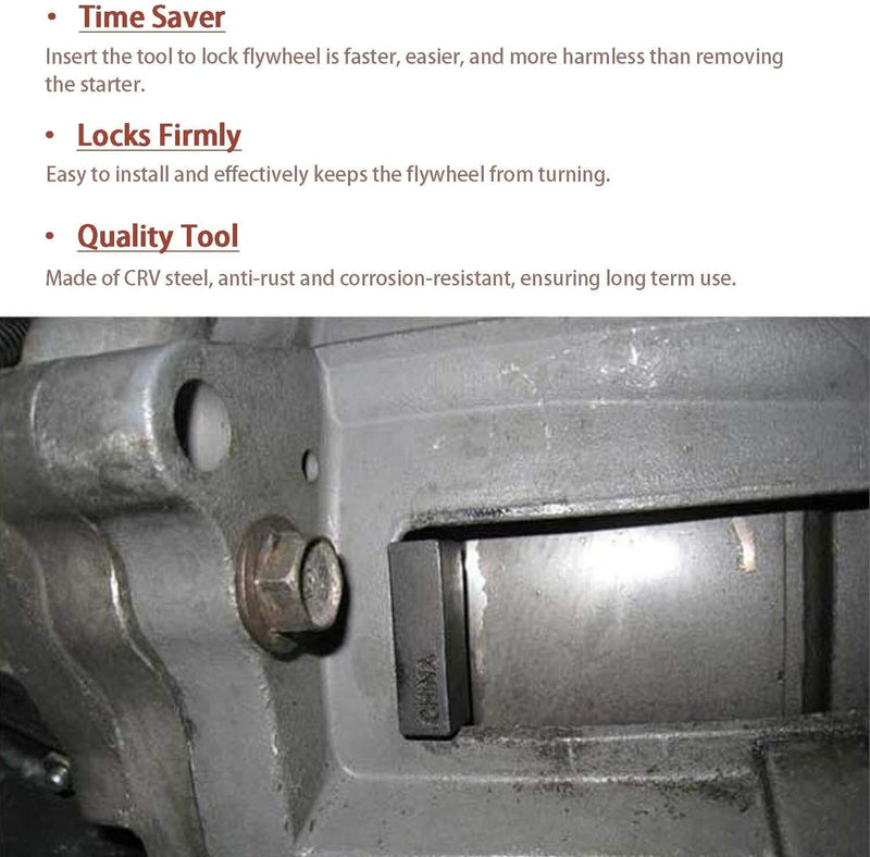 Flywheel Locking Tool with 36mm 3/4" Socket for 6.6L Duramax