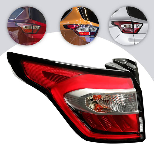 DURAFORCE Left Driver Side LED Tail Light Brake Lamp With Bulb for Ford Escape 2017-2019