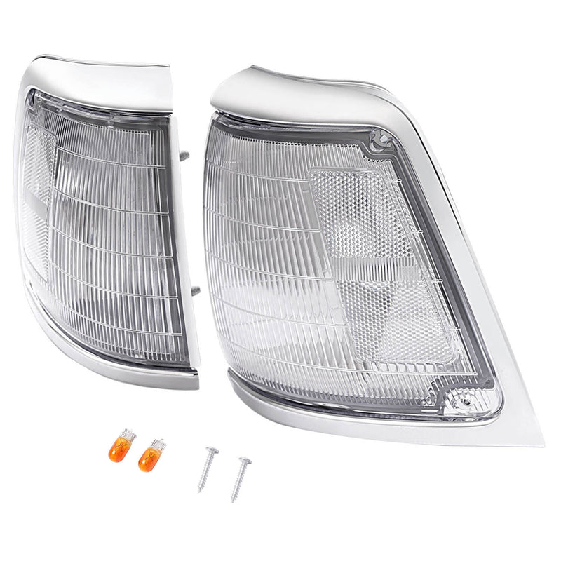 Clear Lens Front Corner Lights Lamps for Toyota Pickup Truck 2WD 1992-1995 Pair
