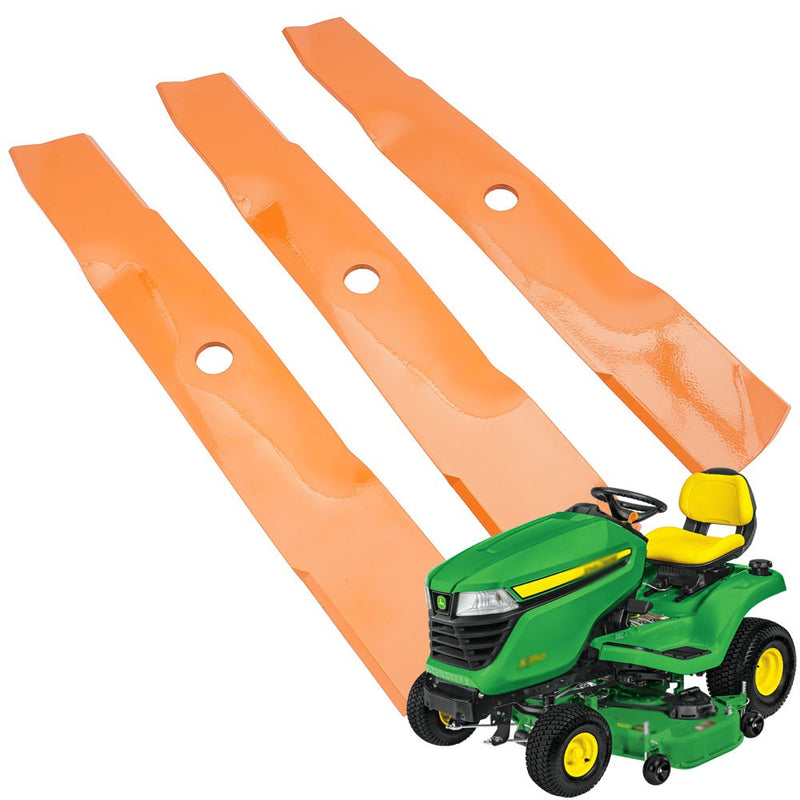 M127500 M127673 M145476 Mower Blades for John Deere 48 Inch 3 Pack