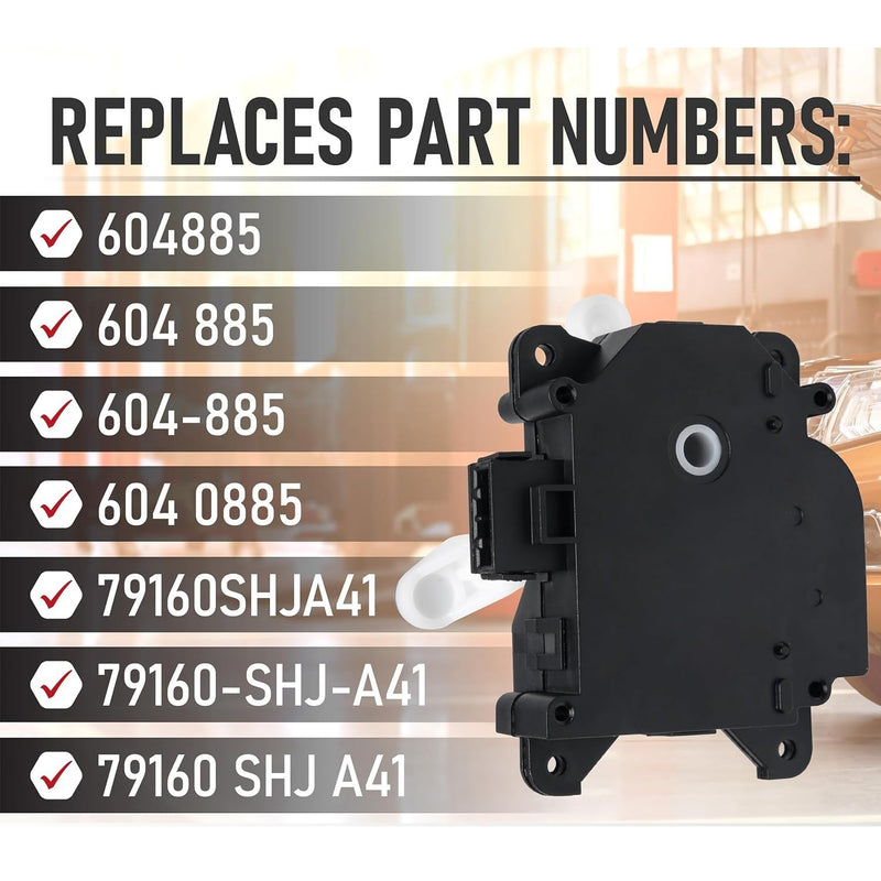 604-885 HVAC Heater Blend Door Actuator for Honda 06-14 Ridgeline 05-10 Odyssey