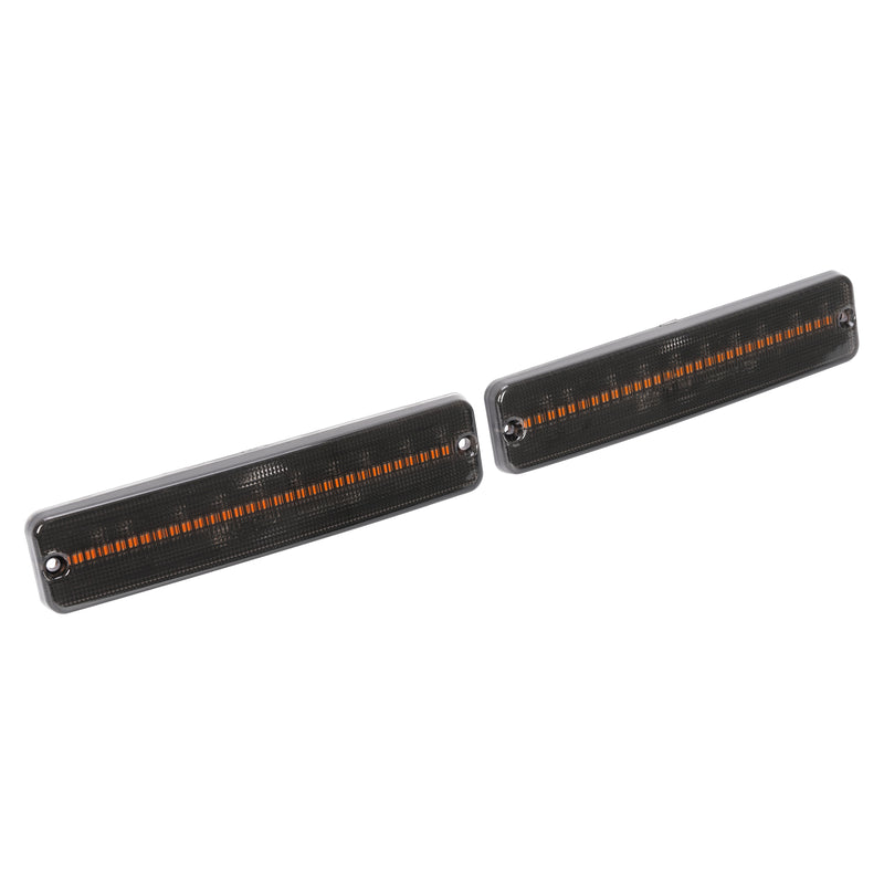 Front Side Marker Lights Turn Signal for Jeep Wrangler YJ 1987-1995 Smoked Amber
