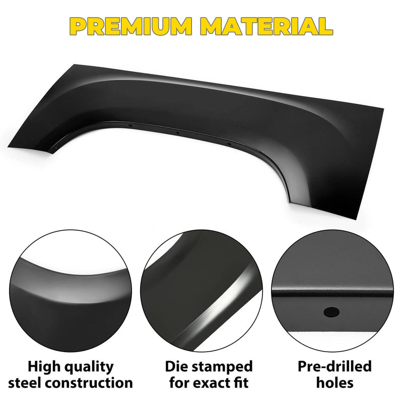 DURAFORCE Rear Driver Left Side Upper Wheel Arch Repair Panels for GMC Sierra 1500