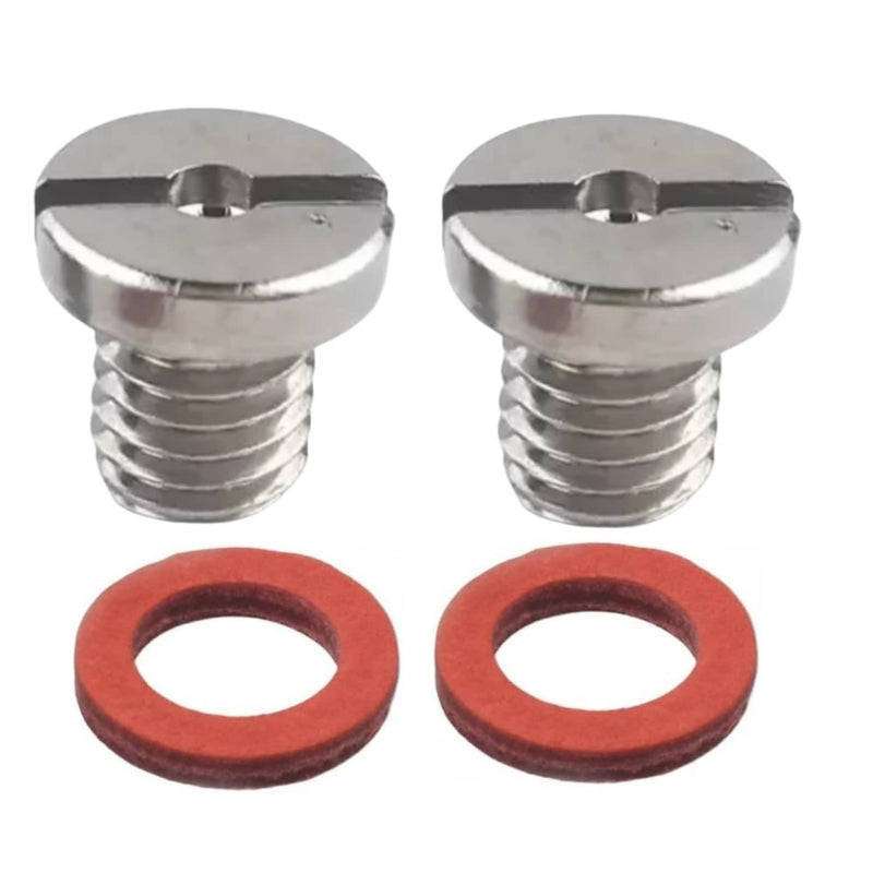 DURAFORCE Slot Head Drain Fill Plug Screw & Gasket Kit for Yamaha Outboards Lower Unit 2X