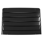 DURAFORCE Aluminum Rear Window Louvers for Ford Mustang 1969-1970 Cover Sun Shade Black