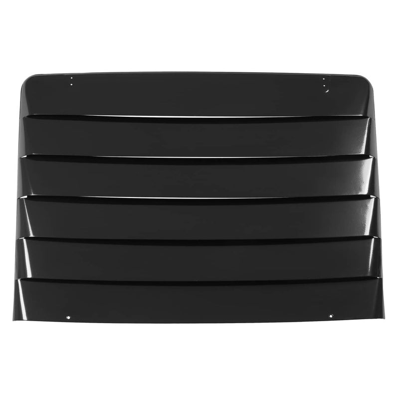 DURAFORCE Aluminum Rear Window Louvers for Ford Mustang 1969-1970 Cover Sun Shade Black