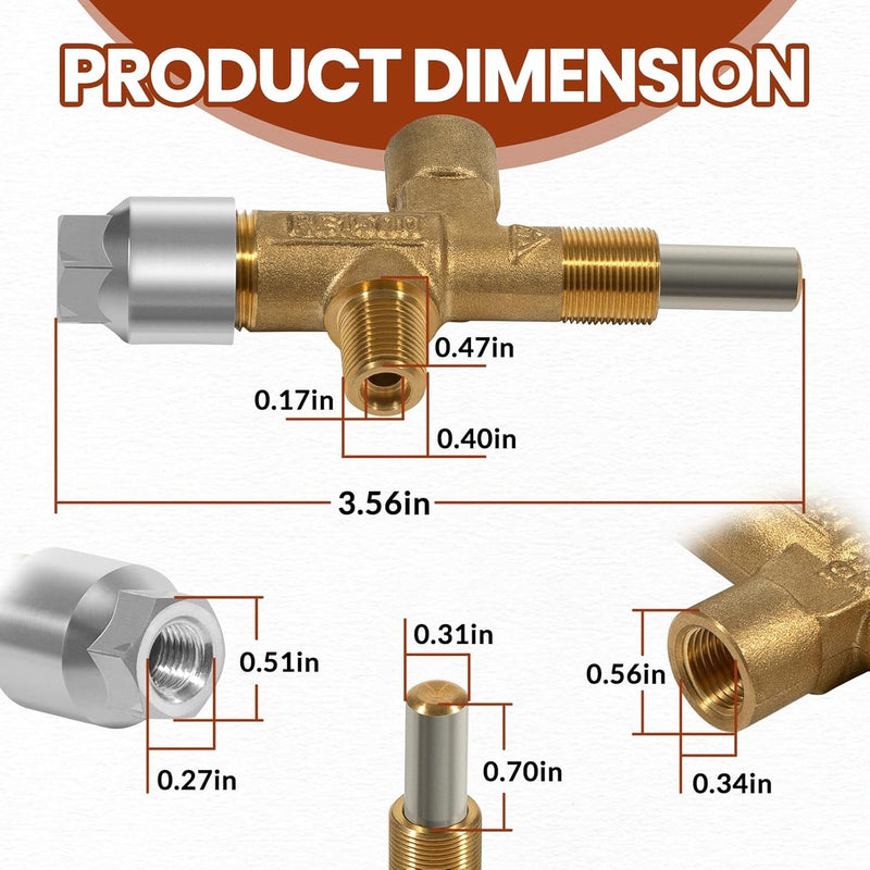 622746001 Gas Valve Extension Plug for Norcold 3163 N260 N300 N400 N500 Series