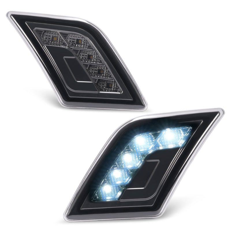 LED Smoke Side Marker Corner Lights for Mercedes-Benz C300 C350 C63 AMG 08-11