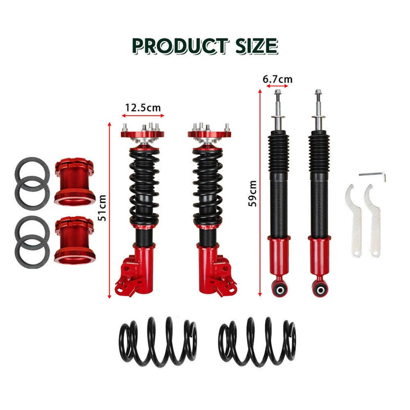 Coilovers Suspension Kit Adjustable Height Struts Shocks for Honda Civic 06-11