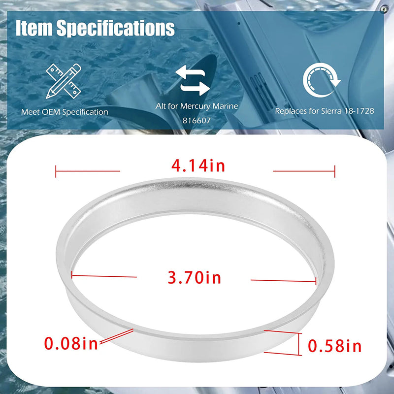 816607 Bellows Sleeve Ring for Mercrusier Alpha One Gen II 1991 and Up 18-1728