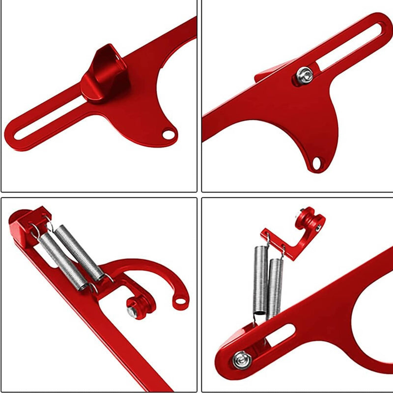 RED Aluminum Throttle Cable Carburetor Bracket for 4150 4160 Carb 307 350 SBC