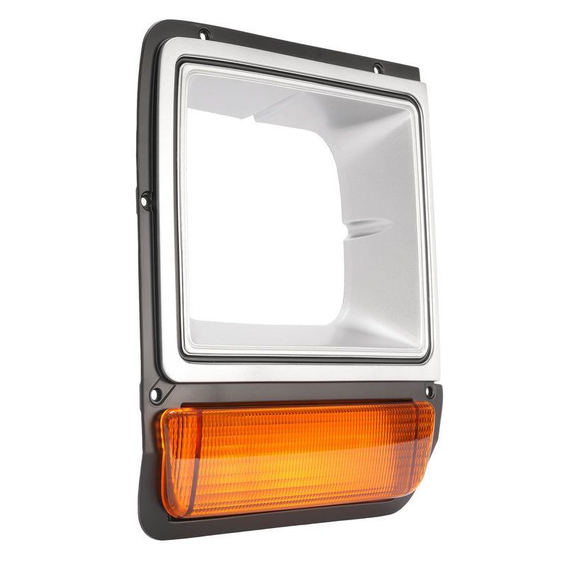 Headlight Headlamp Bezel Pair With Corner Parking Light for Dodge Pickup Truck