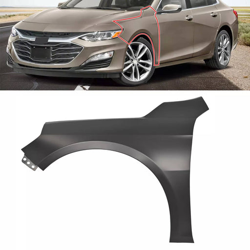 DURAFORCE #84029562 Fender for Chevrolet Malibu 2016-2023 Front Driver Left Side Steel LH