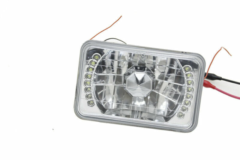 DURAFORCE 4pcs 4x6" LED Halo Headlights DRL Beam For Chevy C10 Pickup truck 1980-1986