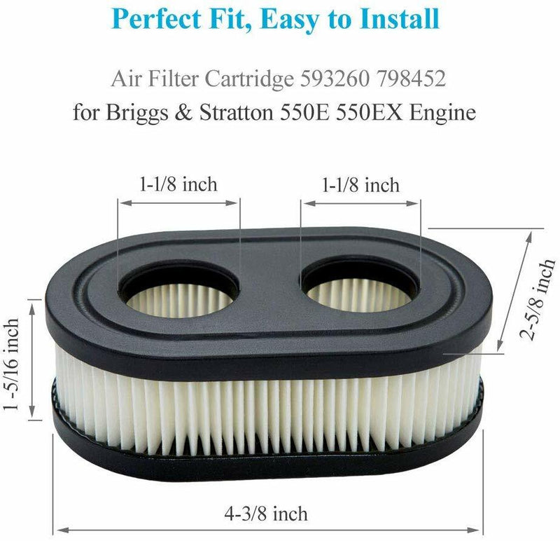 Air Filter for Briggs and Stratton 4247 5432 5432K 09P702 593260 798452
