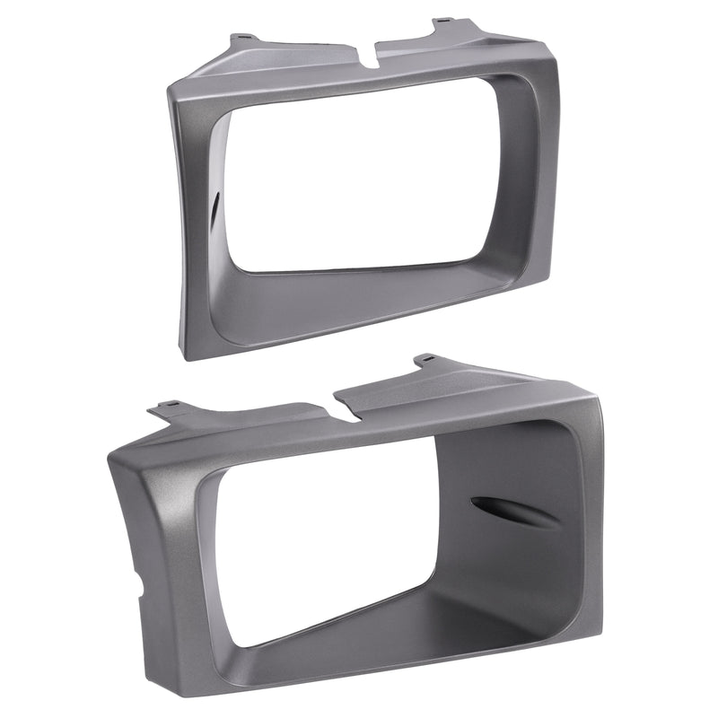 Headlight Door Set Bezel for Ford Super Duty F250 F350 F450 F550 1999-2004 2PCS