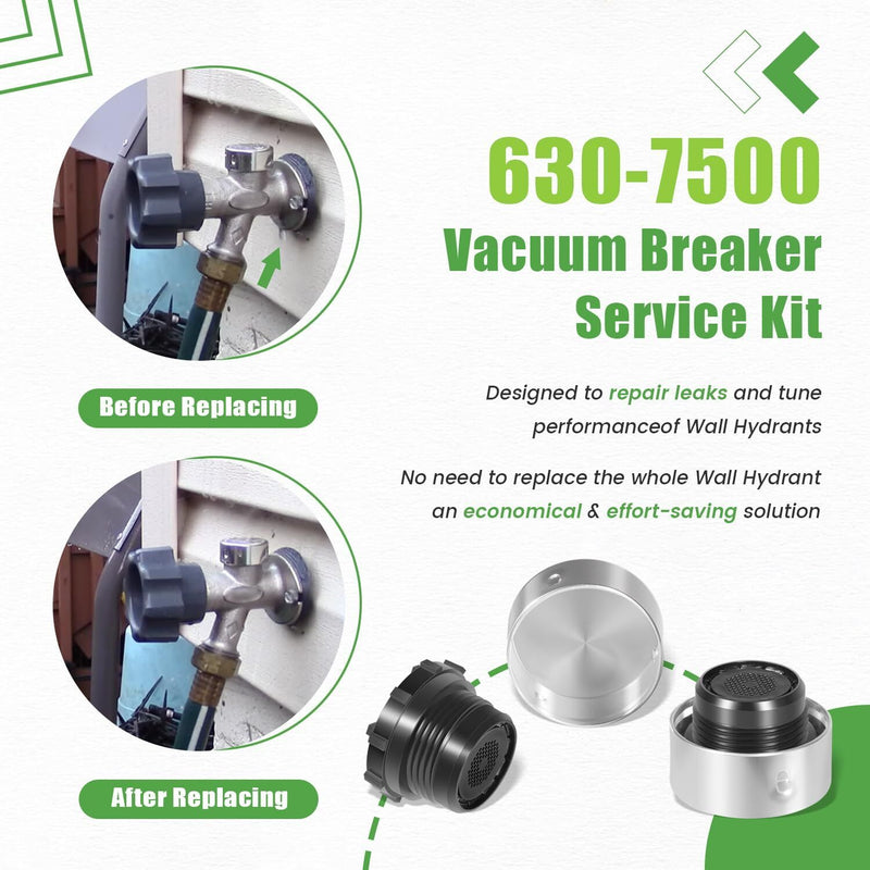 630-7500 Vacuum Breaker Repair Kit for Mansfield 400 500 Nibco 90 Valve 2-Pack