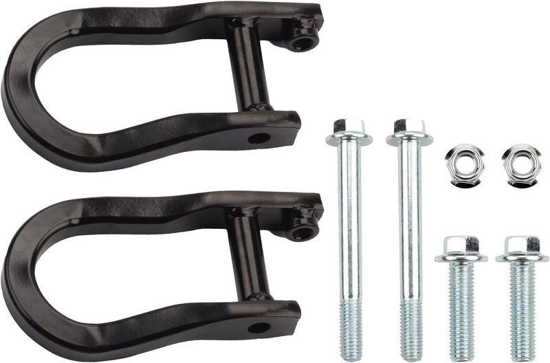 84072463 Pair Black Tow Hooks for Chevrolet GMC Silverado Sierra 1500 2007-2019