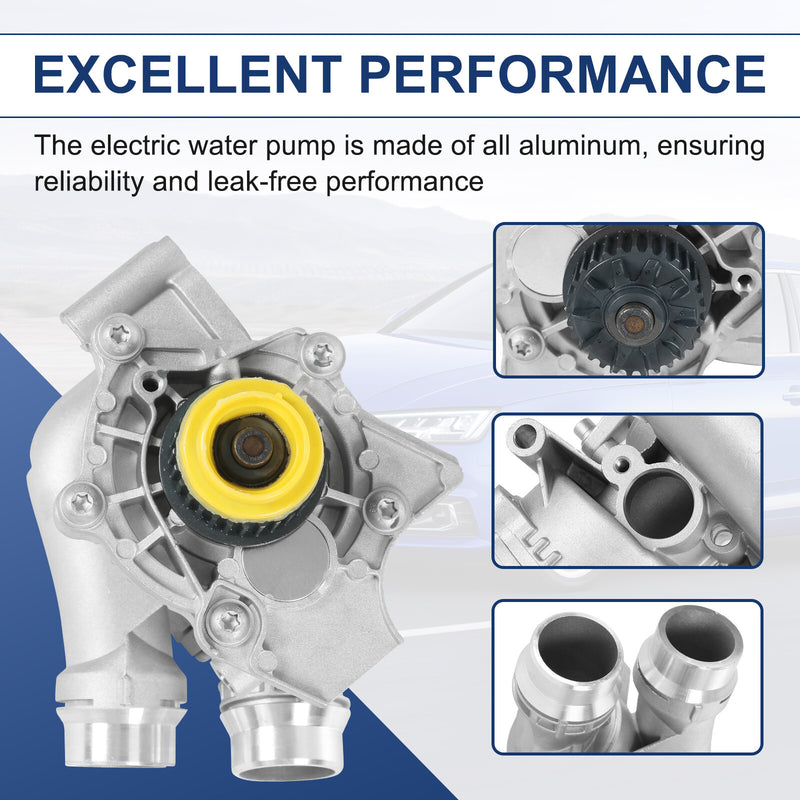 Aluminum Water Pump for Audi A3 A4 A5 VW CC TT Tiguan 2008-2016 2.0T