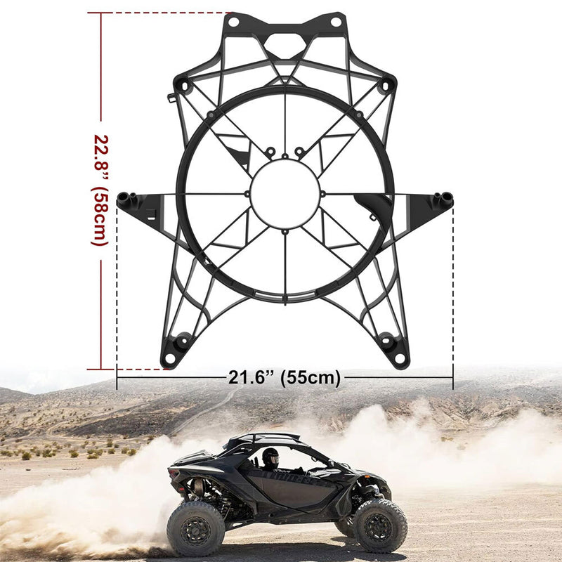 Radiator Cooling Fan Cover Assembly for Can-Am Maverick X3 Max 2017-2025