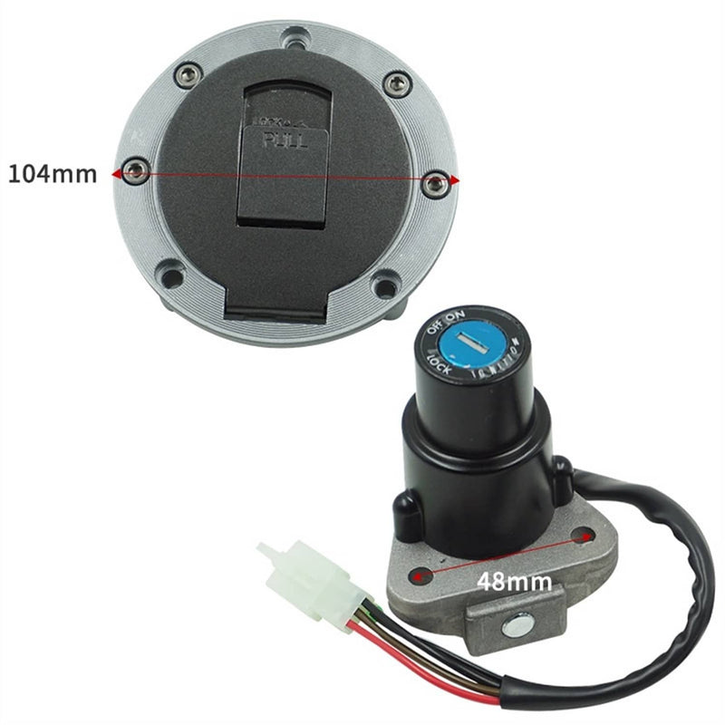 Ignition Switch Fuel Gas Cap Cover Seat Lock Key for Yamaha TZR125 TZM150 TZR150