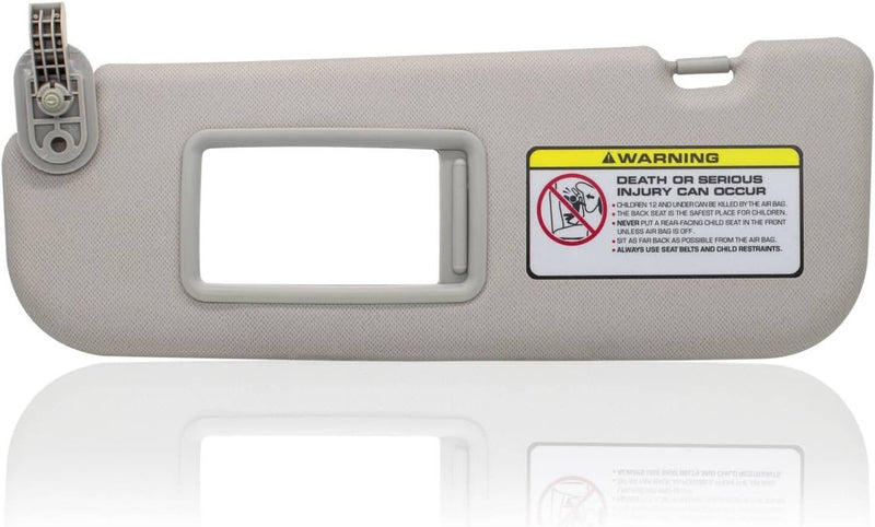 Grey Sun Visor Makeup Mirror Left Driver Side for Hyundai Elantra MD 2011-2016