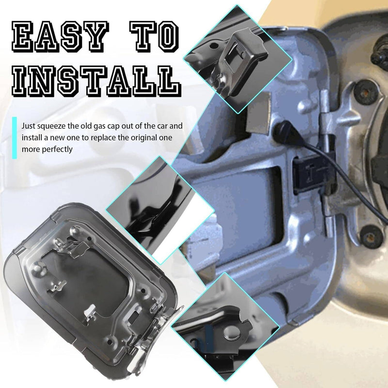 Black Gas Lid Door Fuel Door 77350-08020 for 2011-2020 Toyota Sienna 2.7L 3.5L