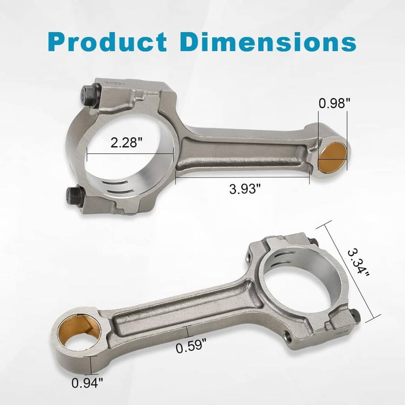 12577583 Floating Pin Connecting Rod 8Pcs for GM 5.3L 6.0L 6.2L LS2 LS3 Gen IV