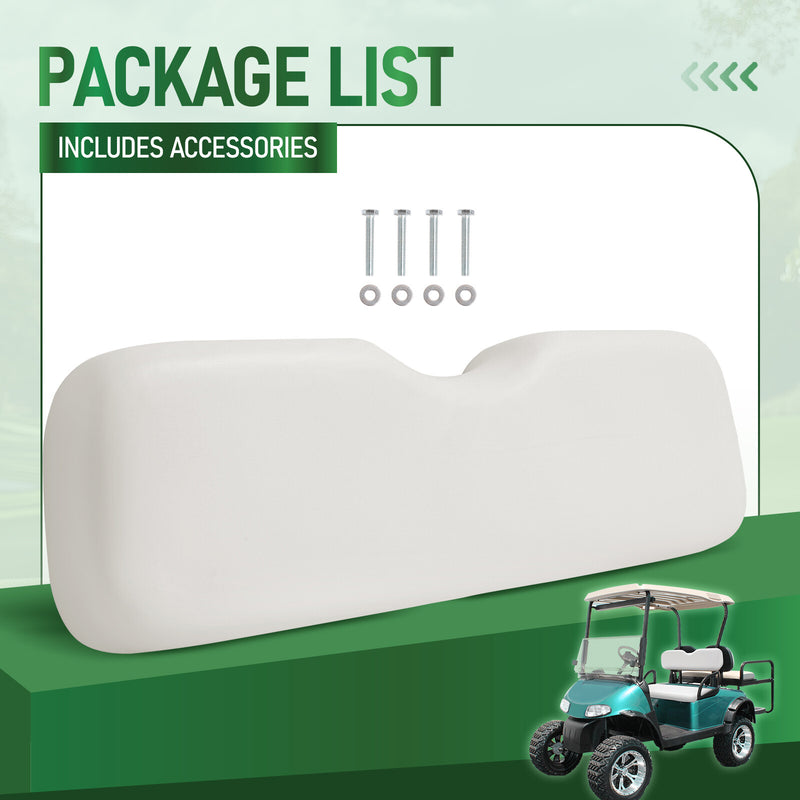 Front Seat Back Backrest Assembly White for EZGO RXV 2008-Up Golf Cart Models