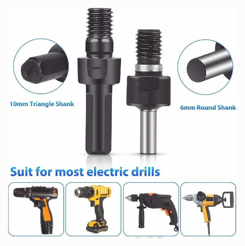 Electric Drill Conversion Angle Grinder Adapter 6mm Connecting Rod Kit 6 in 1