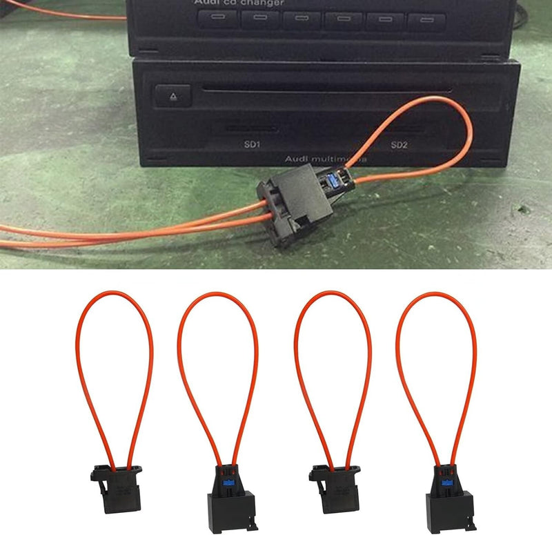 MOST Fiber Optic Loop Bypass Male Female Kit Adapter 2 Pairs for Mercedes BMW