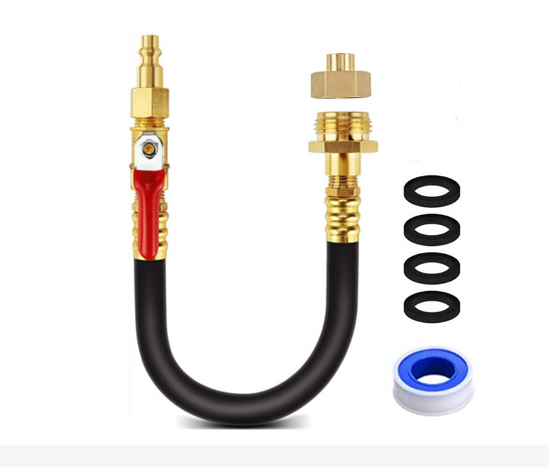 Camper Winterizing Kit Blowout Valve Adapter Hose for RV Trailer