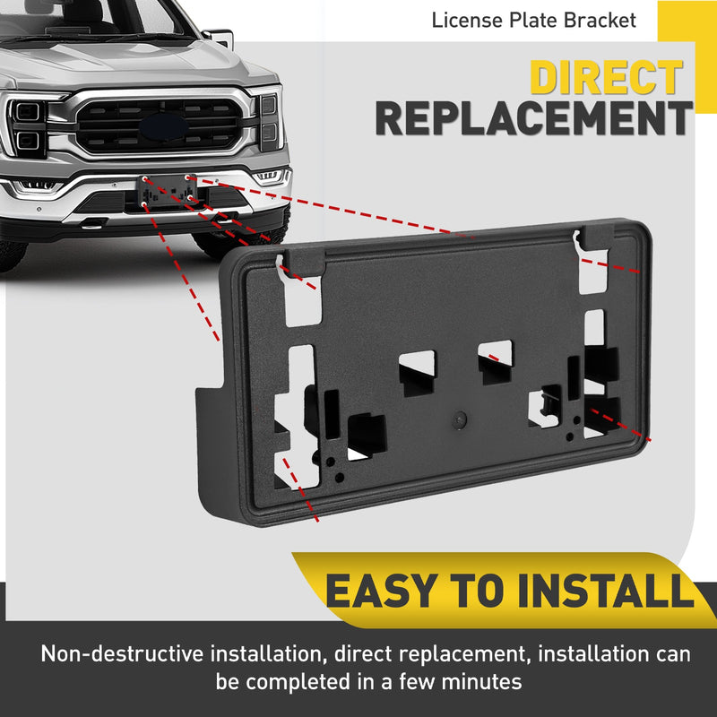 ML3Z-17A385-BB Front License Plate Bracket Frame Holder for Ford F150 2021-2023