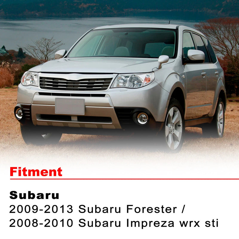 DURAFORCE For Subaru Forester 2009 2010 2011-2013 Front Bumper Clear Lens Fog Lights Lamps