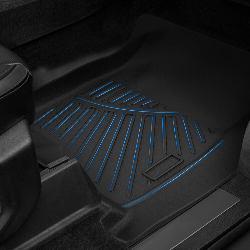 All Weather Floor Mats for 2020-2024 Chevrolet Silverado 2500HD 3500HD Crew Cab