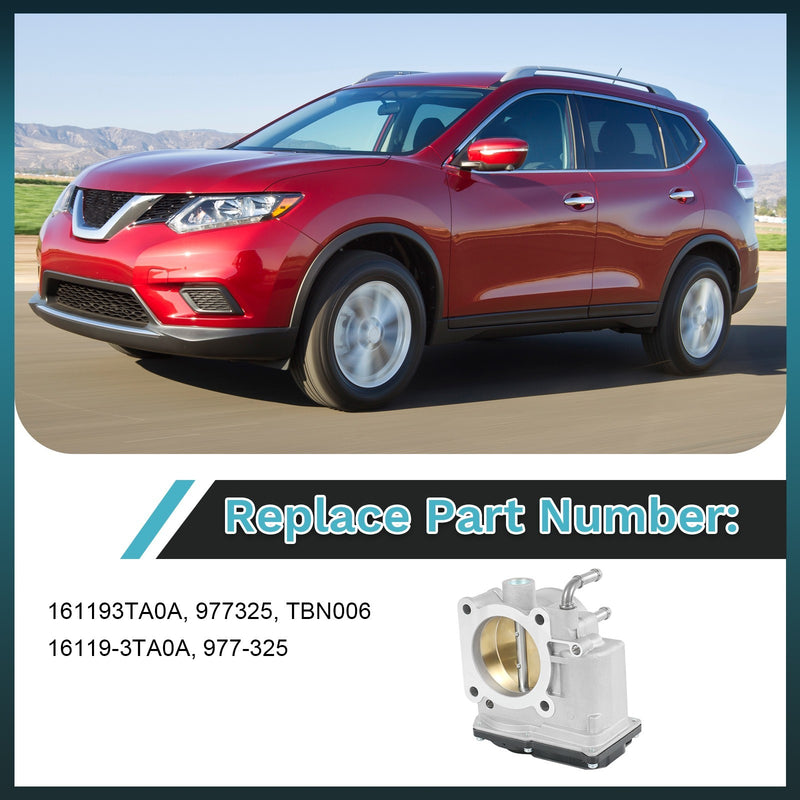 Throttle Body Assembly for Nissan Altima 2013-2018 Rogue 2014-2019 L4 2.5L 977-3