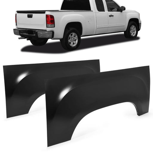 DURAFORCE Rear Wheel Arch Repair Panel for GMC Sierra 07-13 Pickup 6.6' &8' Bed Pair