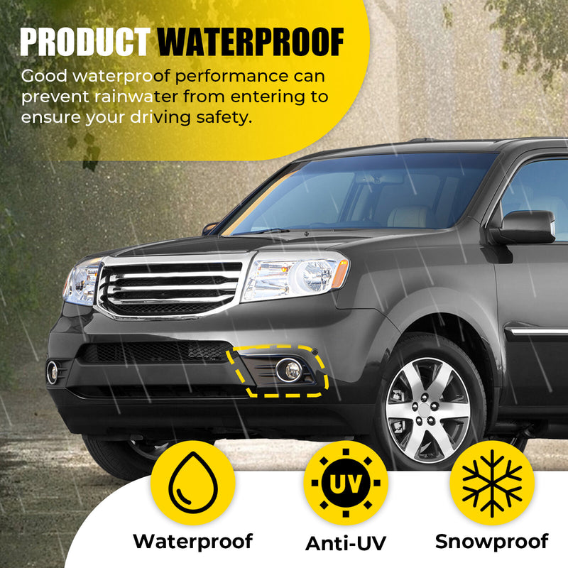 Front Bumper Fog Light Cover Bezel Trim Left Side for Honda Pilot 2012-2015