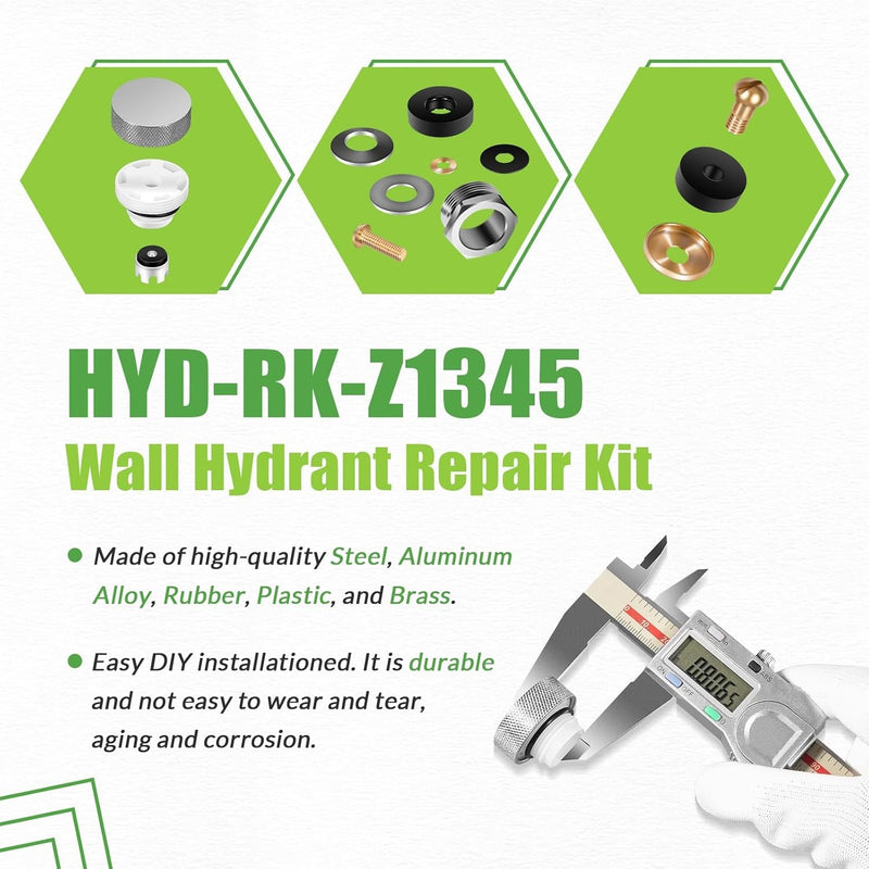 RK-Z1345 Wall Hydrant Repair Kit for Zurn Z1345 Series Faucet 66955-198-9
