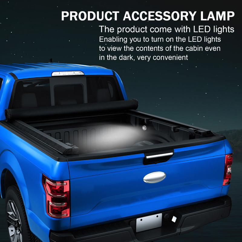 Soft Roll Up Tonneau Cover for Dodge Ram 1500 2500 3500 1994-2018 8ft