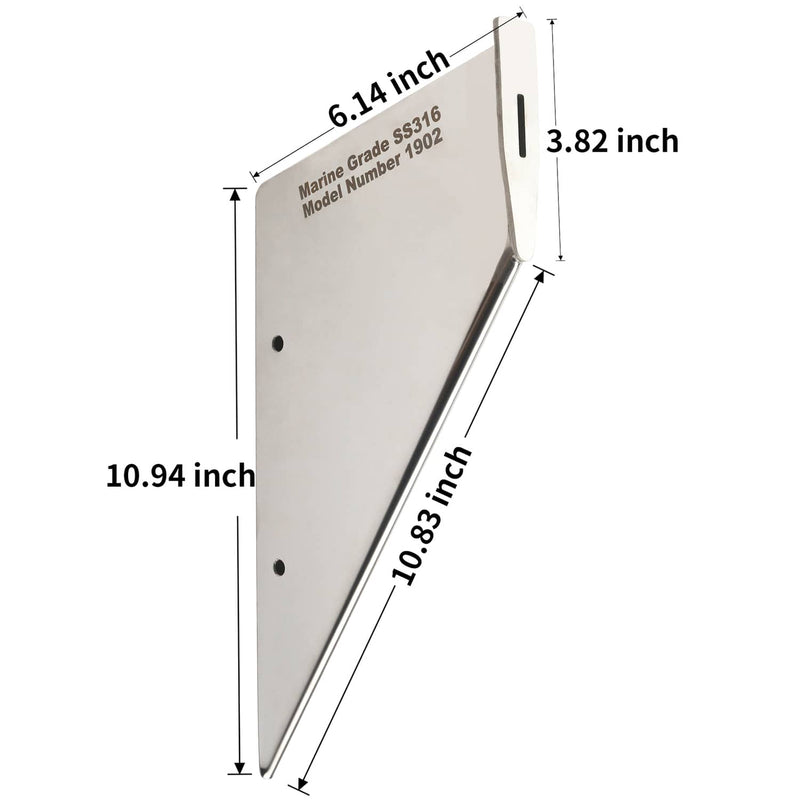 DURAFORCE 27151 Marine Skeg Guard Protector for Yamaha for Mercury for Suzuki Stainless St